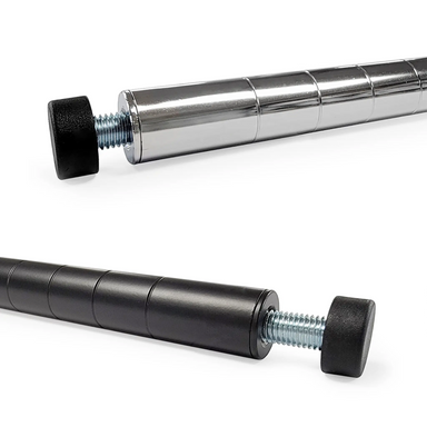 Phoenix Chrome/Black Epoxy Wire Shelf Poles (Set of 4) - Various Sizes-Phoenix Food Equipment