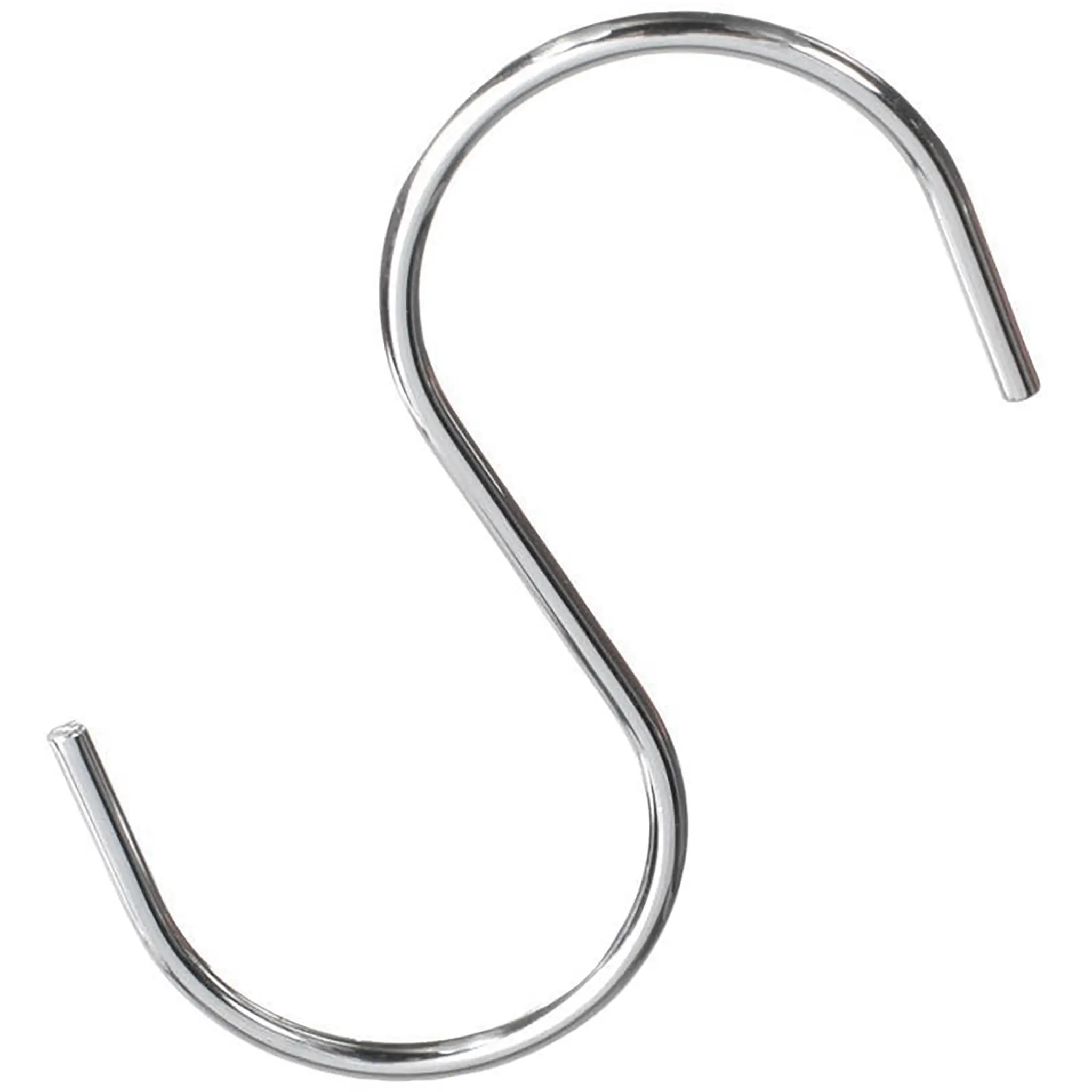 Phoenix Chrome/Black Epoxy Wire Shelf S Hooks - Sold Individually-Phoenix Food Equipment
