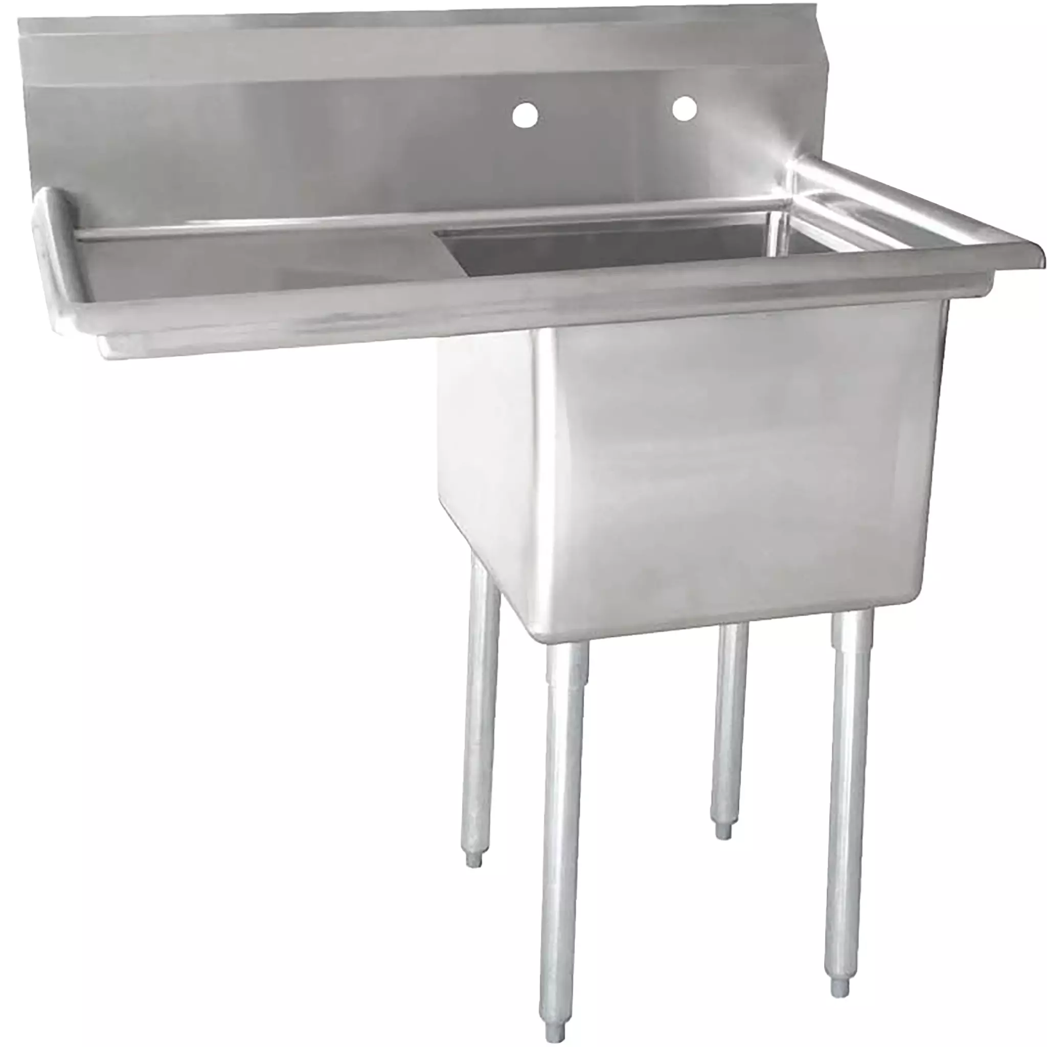 Phoenix Heavy Duty 16 Gauge Stainless Steel Sinks with Drainboard - Various Configurations-Phoenix Food Equipment
