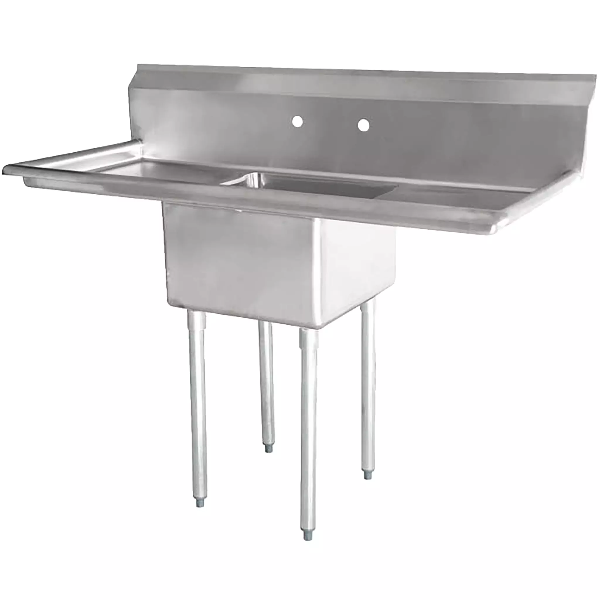 Phoenix Heavy Duty 16 Gauge Stainless Steel Sinks with Drainboard - Various Configurations-Phoenix Food Equipment