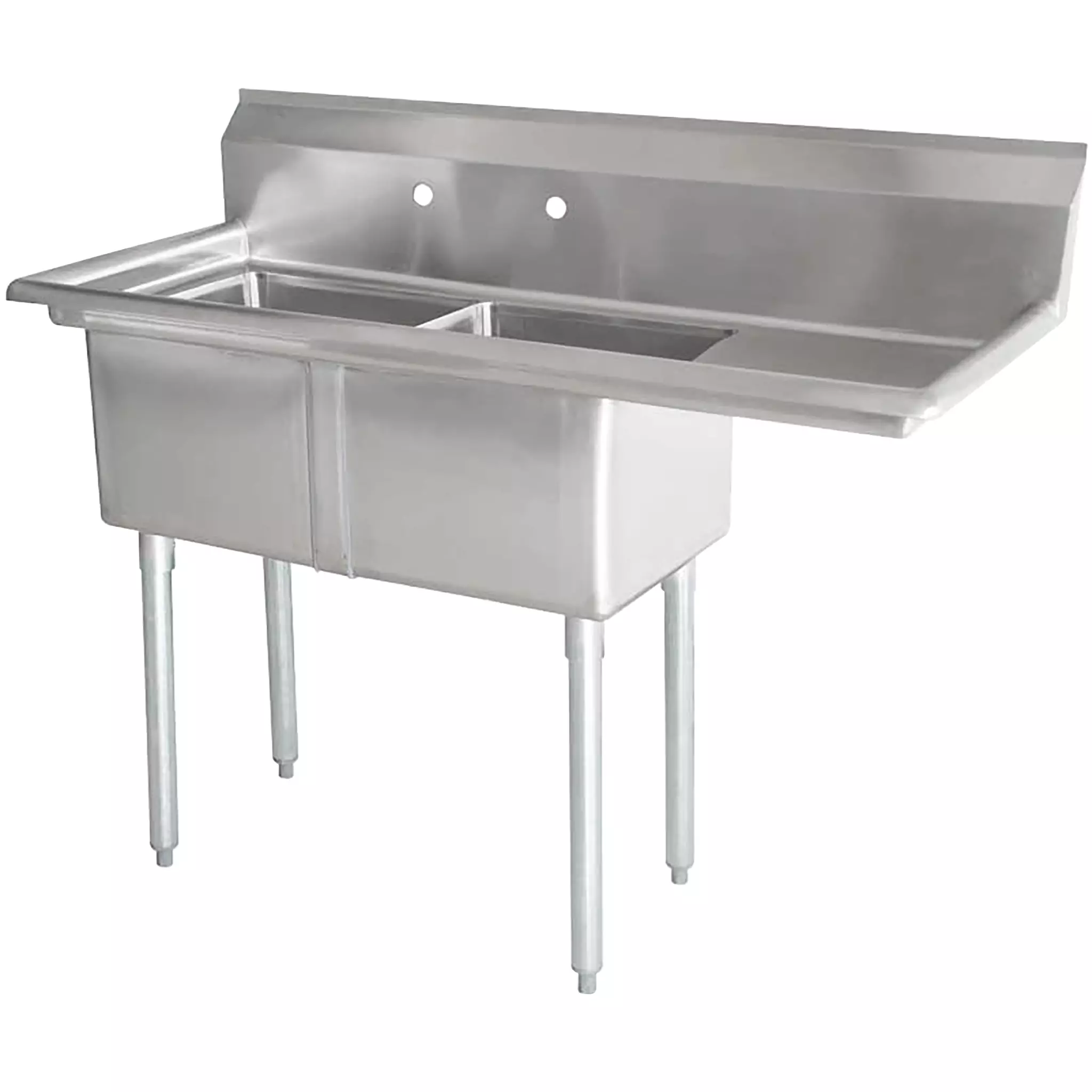 Phoenix Heavy Duty 16 Gauge Stainless Steel Sinks with Drainboard - Various Configurations-Phoenix Food Equipment