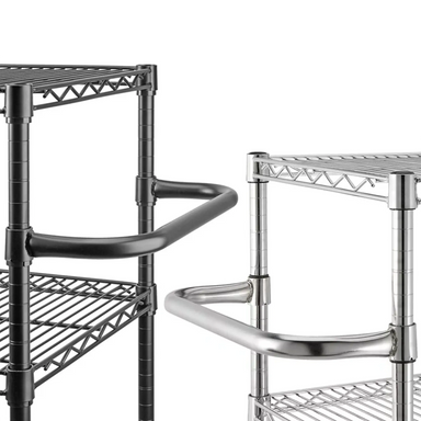 Phoenix Wire Chrome/Black Epoxy Handles - Various Sizes-Phoenix Food Equipment