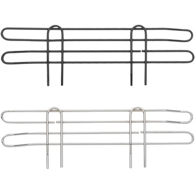 Phoenix Wire Chrome/Black Epoxy Ledges - Various Sizes-Phoenix Food Equipment