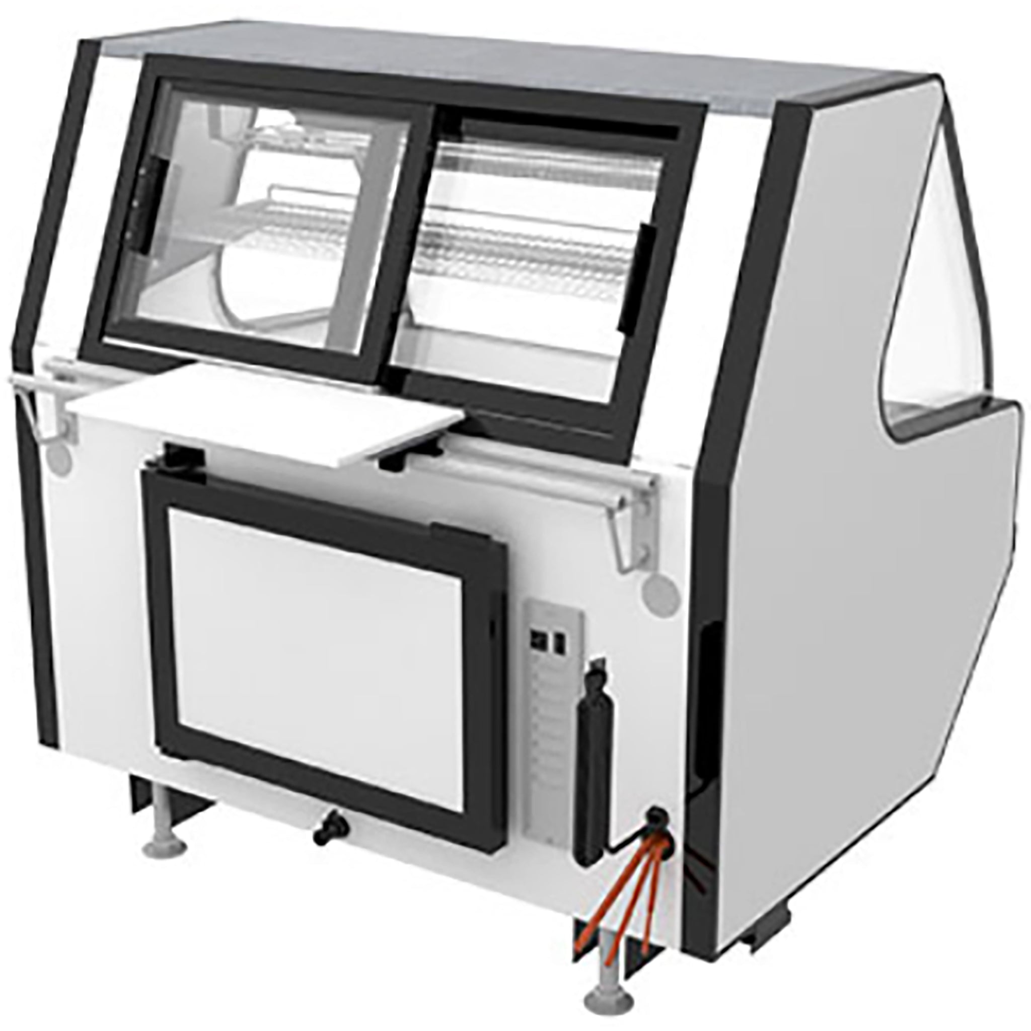 Pro-Kold MCRU-52-W Curved Glass 51" Refrigerated Fresh Meat Display Case - REMOTE CONDENSING UNIT, NOT INCLUDED-Phoenix Food Equipment