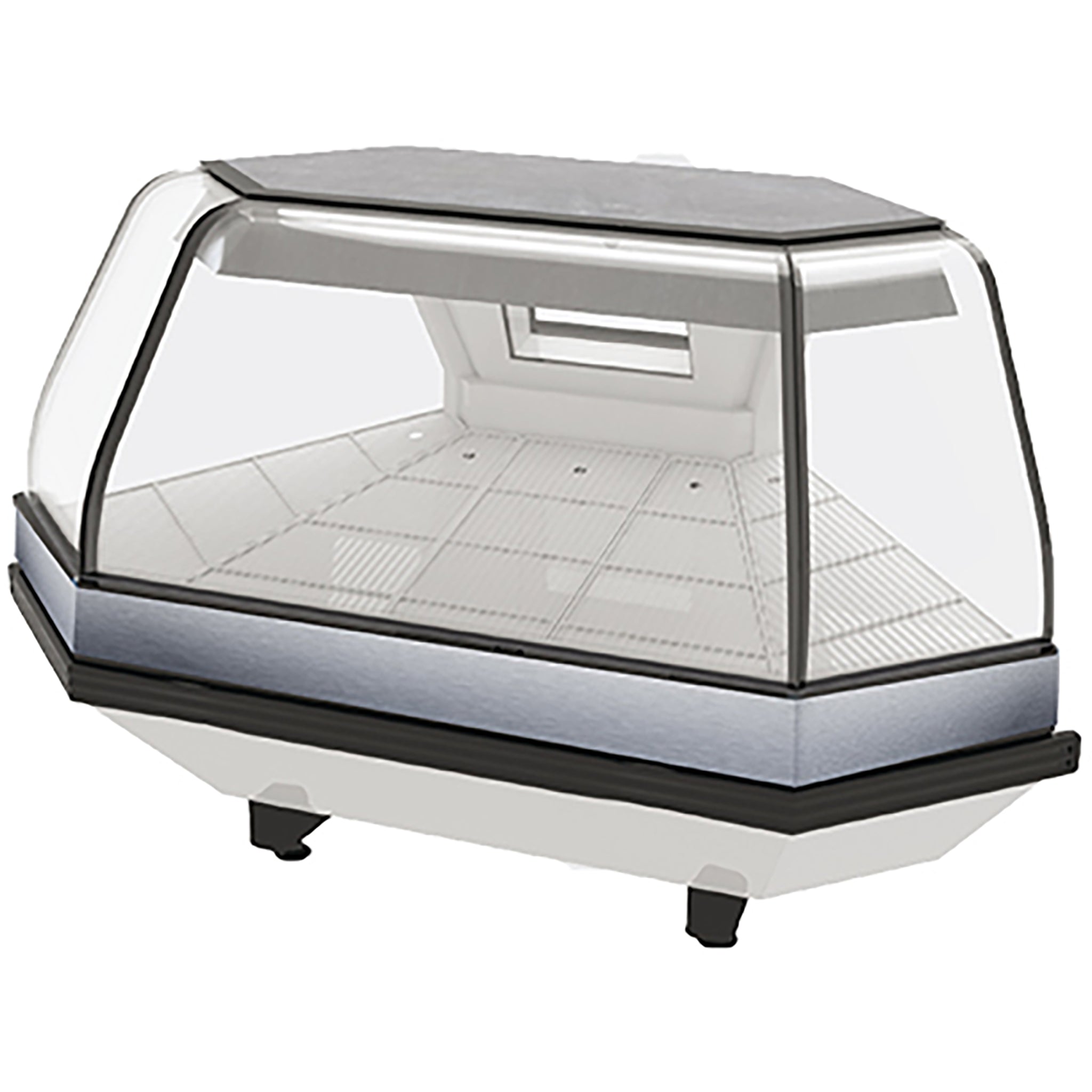 Pro-Kold MCRU-52-WC Curved Glass Corner Connection Unit Refrigerated Fresh Meat Display Case - REMOTE CONDENSING UNIT, NOT INCLUDED-Phoenix Food Equipment