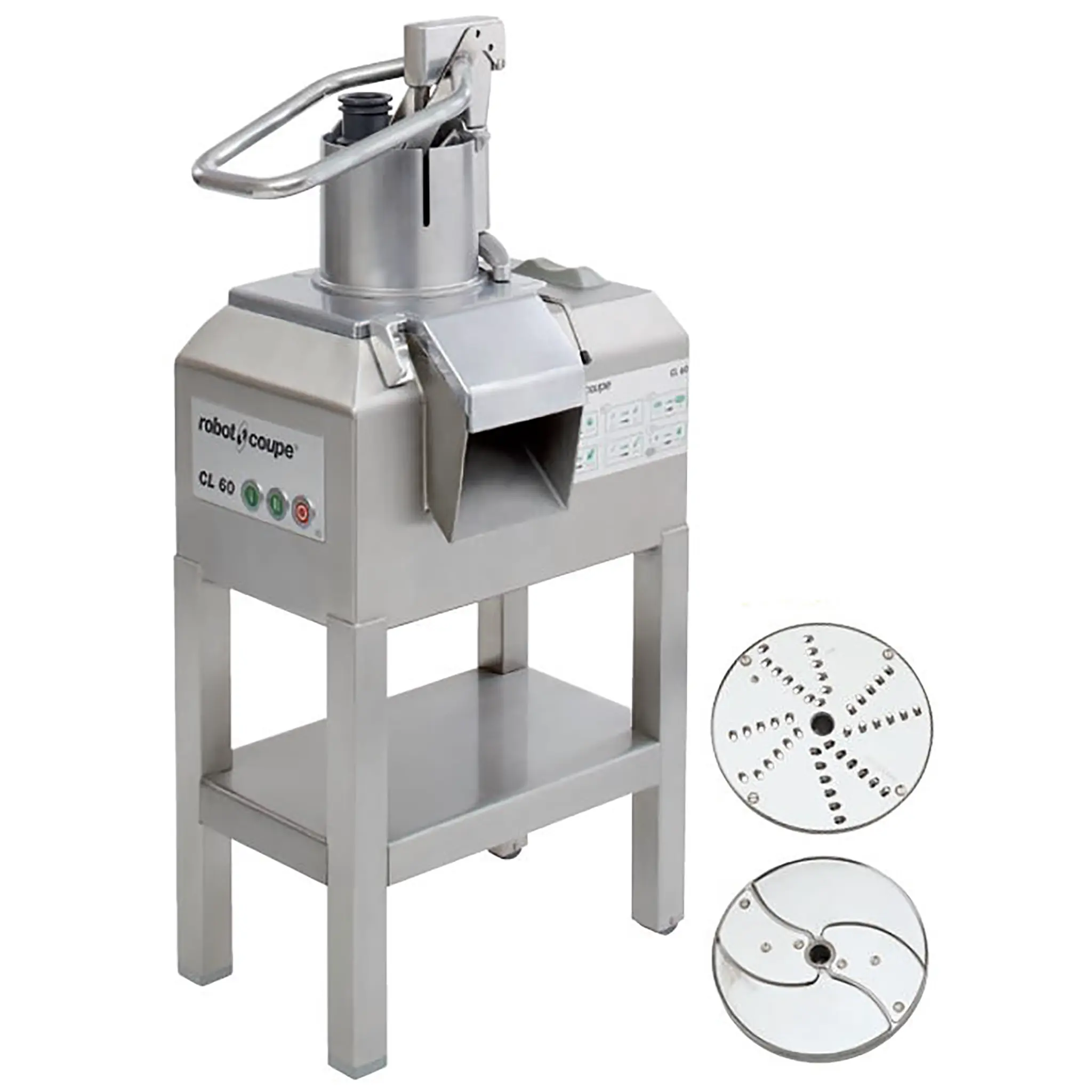 Robot Coupe CL60E Continuous Feed Food Prep Machine with Push Feed Head - 66 Lbs/Min Production-Phoenix Food Equipment