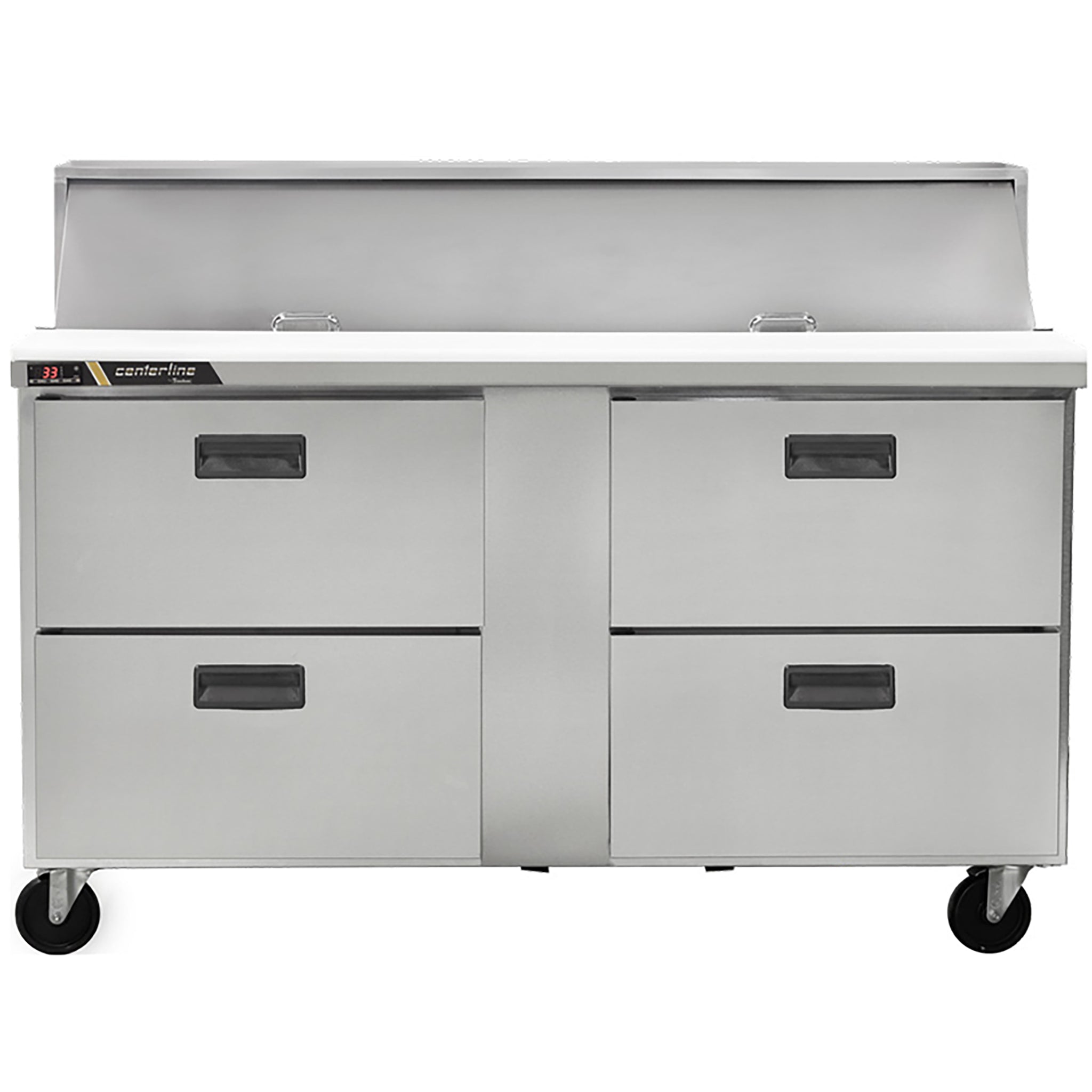 Traulsen Centerline CLPT-6024 Double Door 60" Refrigerated Mega Top Sandwich Prep Table - Various Configurations-Phoenix Food Equipment