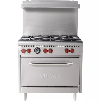 Vulcan SX36-6B Natural Gas/Propane 36" Stove Top Range - 6 Burners-Phoenix Food Equipment