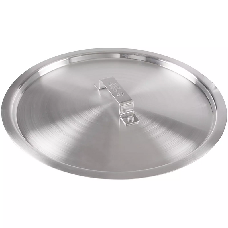 Winco AXS Series aluminum cover for Super Aluminum stock pots, second size option with centre handle