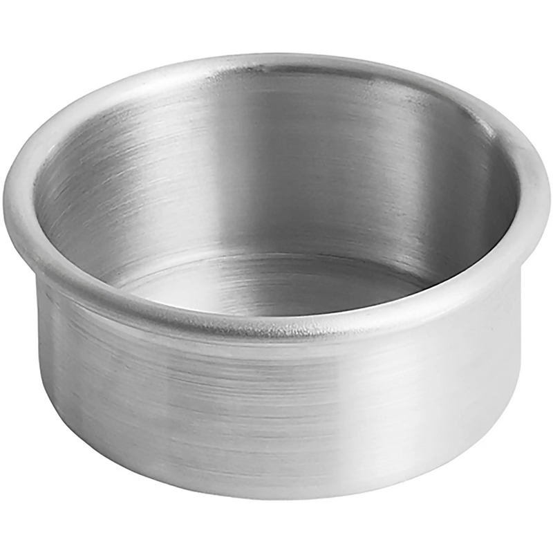 Winco aluminum layer cake pan, round seamless aluminum pan with deep straight sides, alternate size option