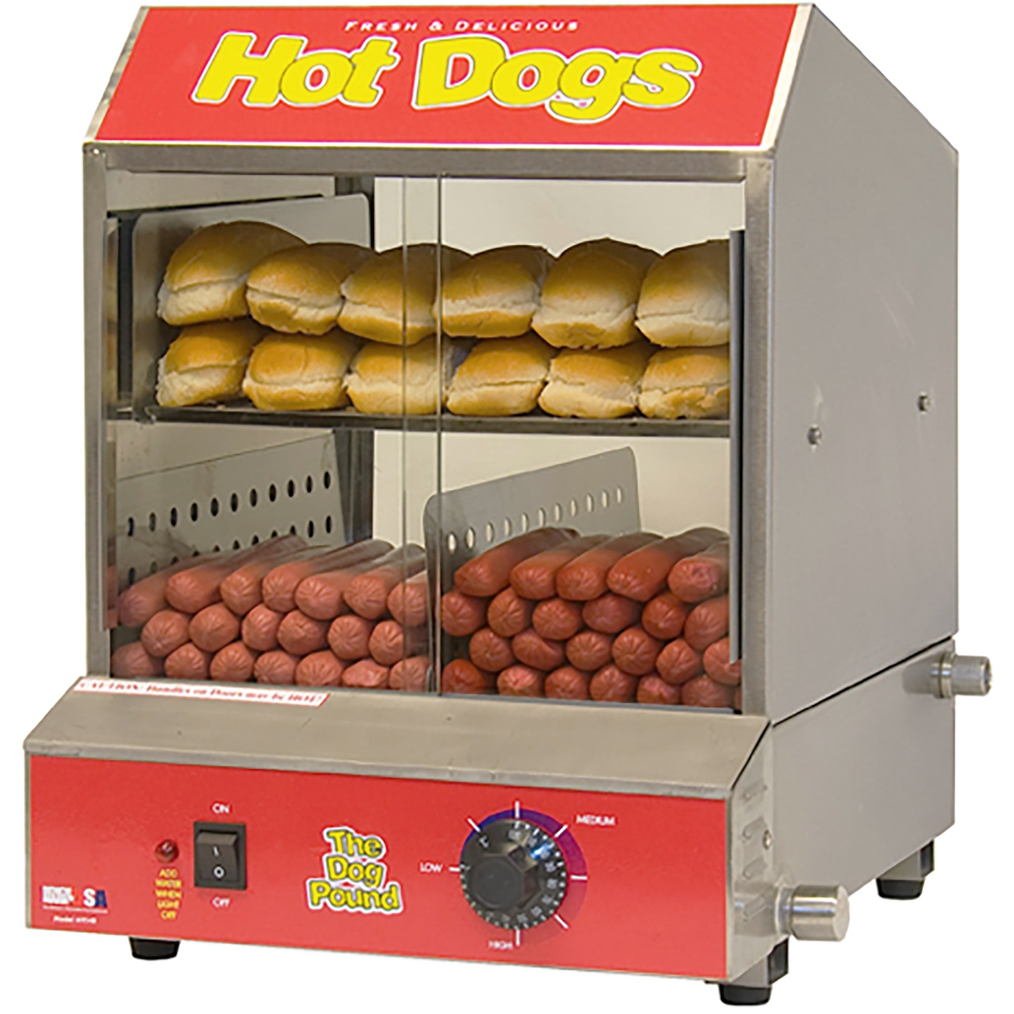 Winco BenchmarkUSA™ 60048 Hot Dog & Bun Steamer-Phoenix Food Equipment