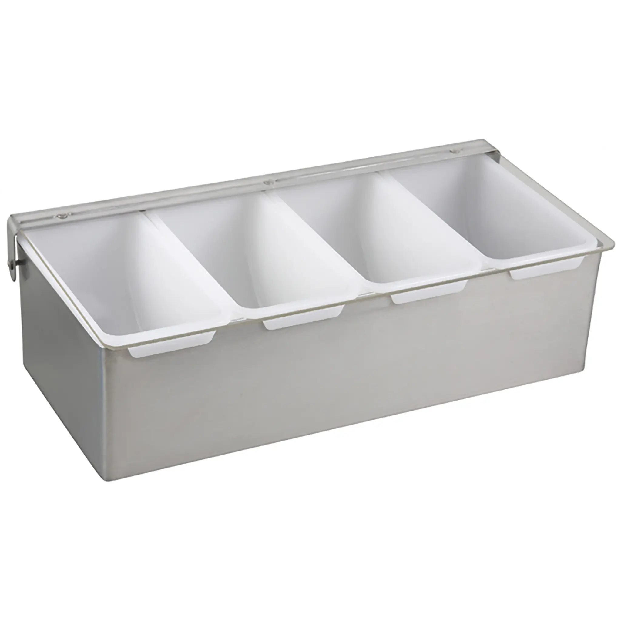 Winco Condiment Holder With Stainless Steel Base - Various Sizes-Phoenix Food Equipment