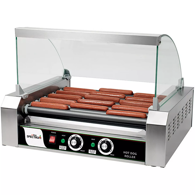 Winco EHDG-11R Spectrum RollRight™ - 11 Rollers, 30 Hot Dog Capacity-Phoenix Food Equipment