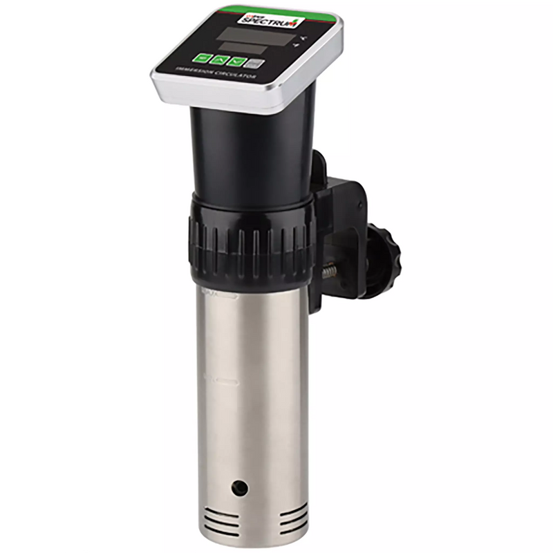 Winco ESVI-1 Spectrum 900W immersion circulator, stainless steel sous vide wand with digital display and side clamp