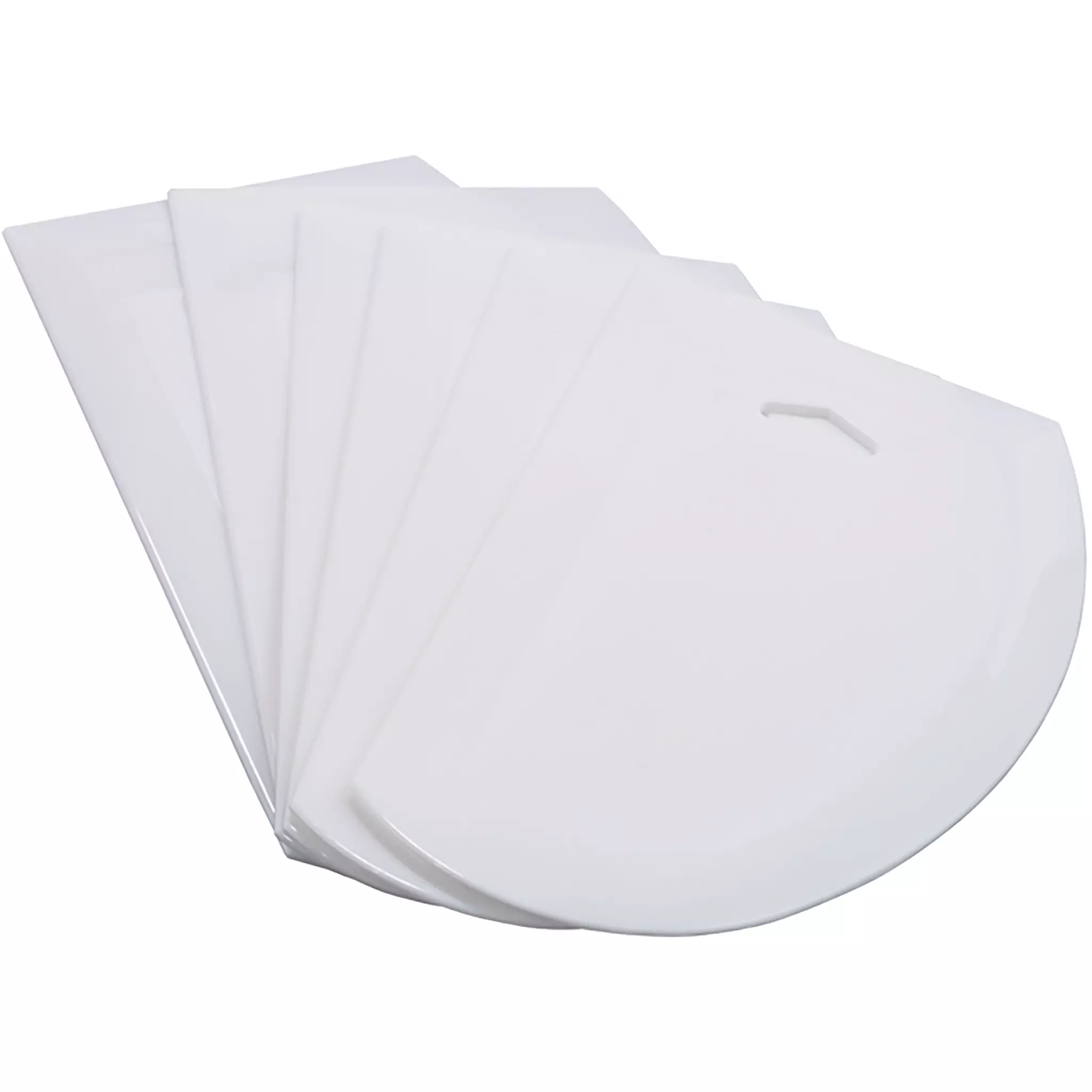 Winco Large Plastic Dough Scrapers (Pack of 6)-Phoenix Food Equipment
