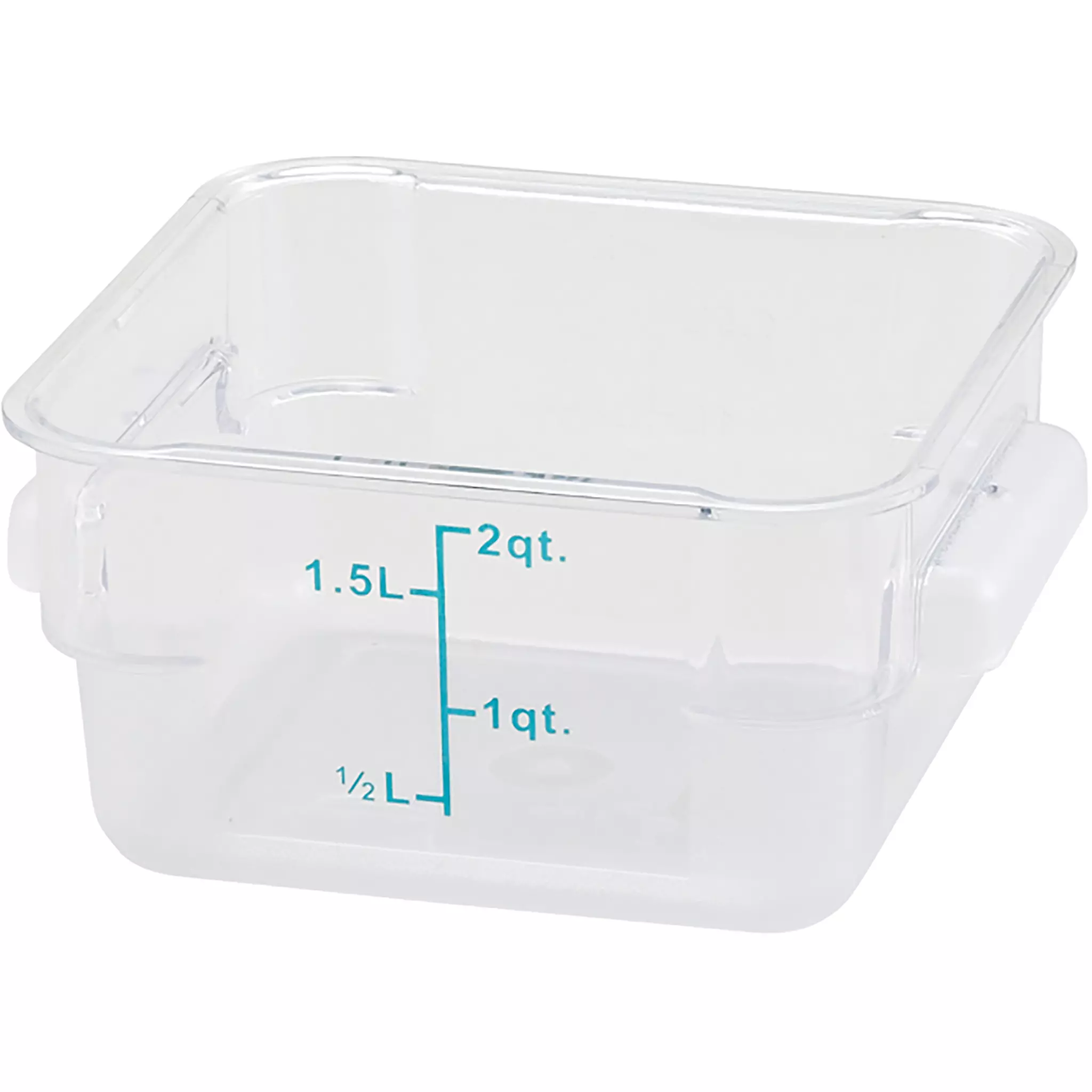 Winco PCSC Series Clear Polycarbonate Square Storage Container - Various Sizes-Phoenix Food Equipment