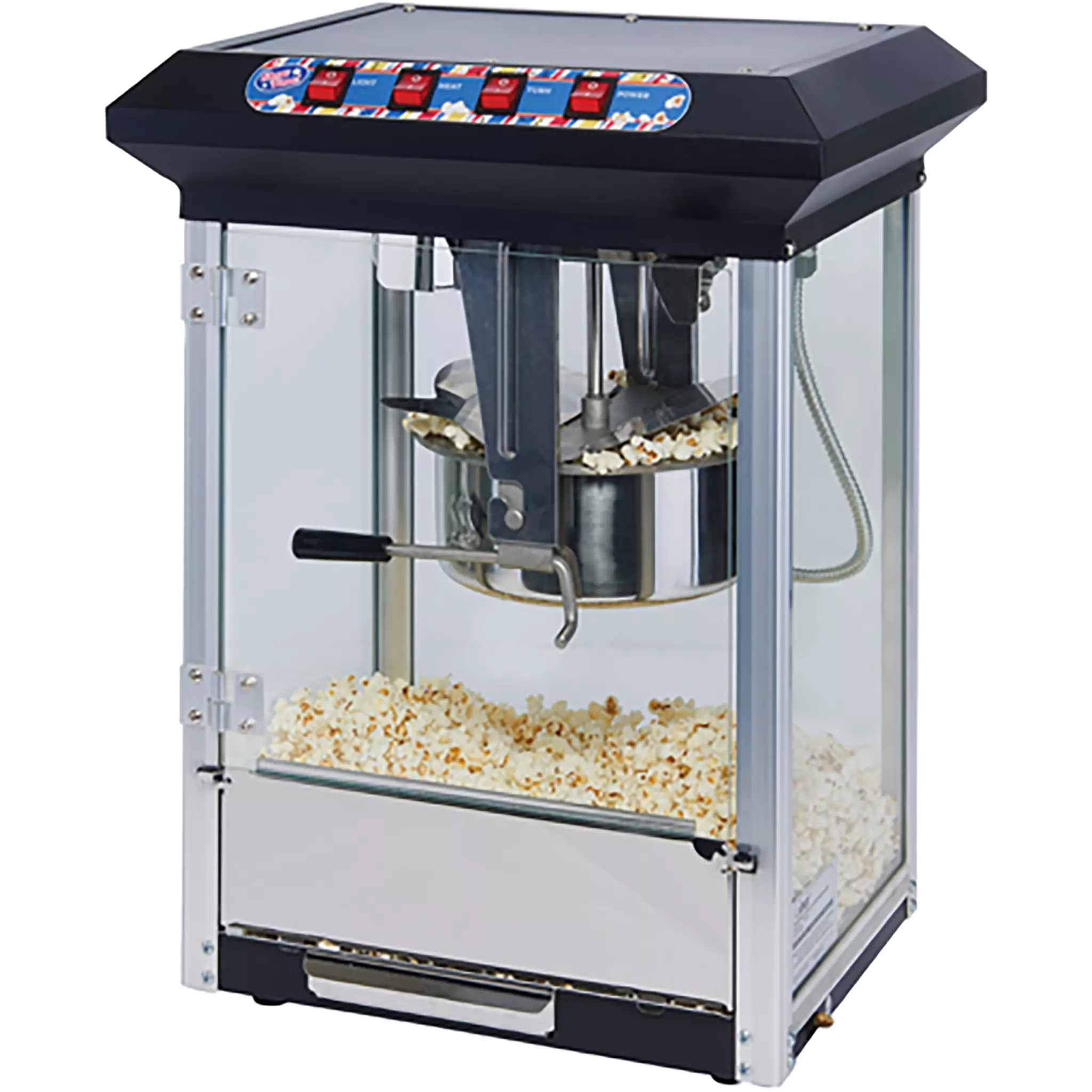 Winco POP-8B Electric Popcorn Machine - 8 Oz-Phoenix Food Equipment