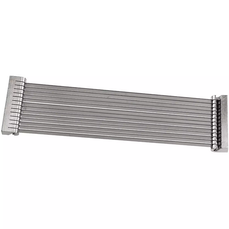 Winco replacement blade assembly for TTS-series tomato slicers with straight stainless steel blades, angled view