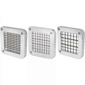 Winco replacement blades for FFC-Series French fry cutter, three square blade frames with different grid sizes
