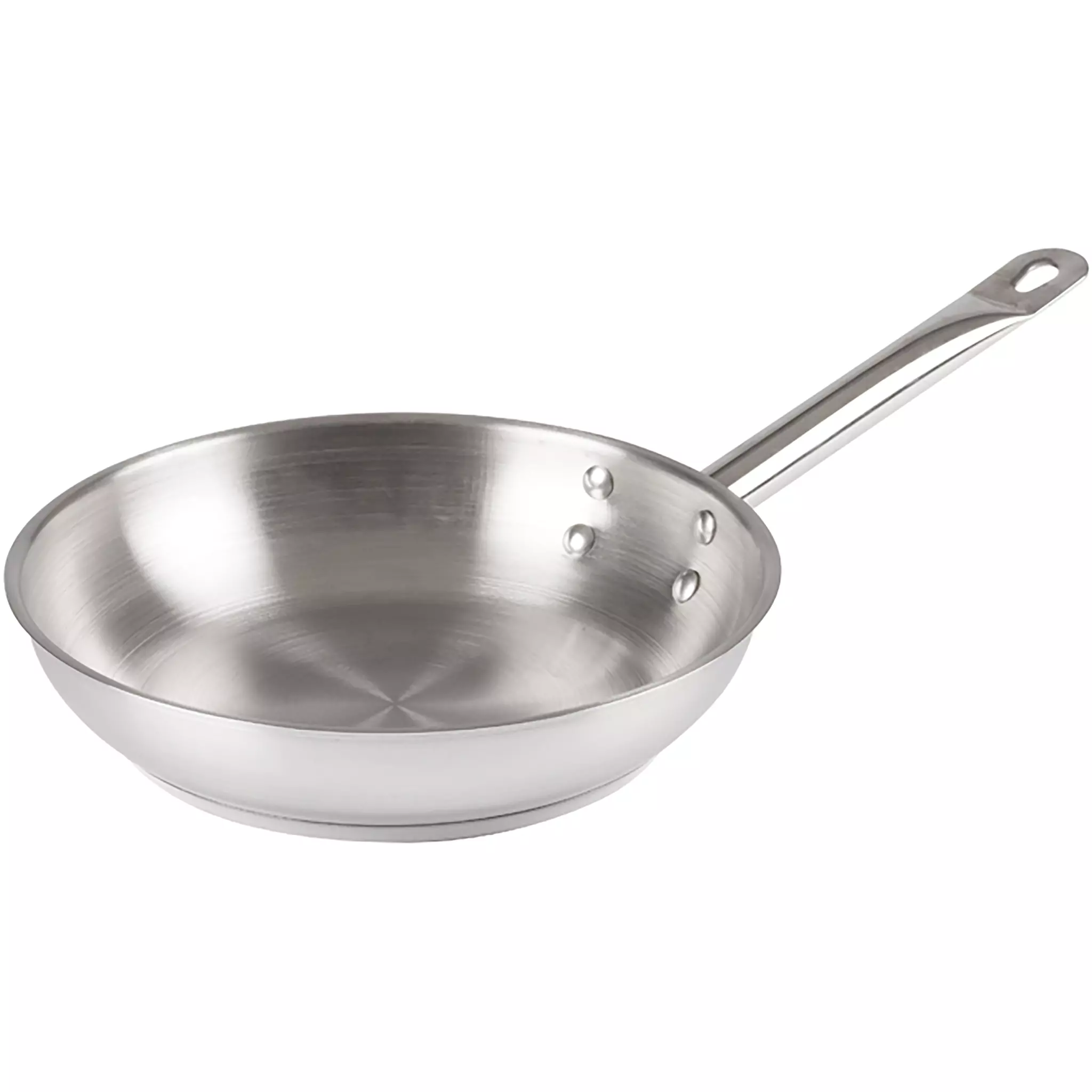 Winco SSFP Series Stainless Steel Fry Pan - Various Sizes-Phoenix Food Equipment