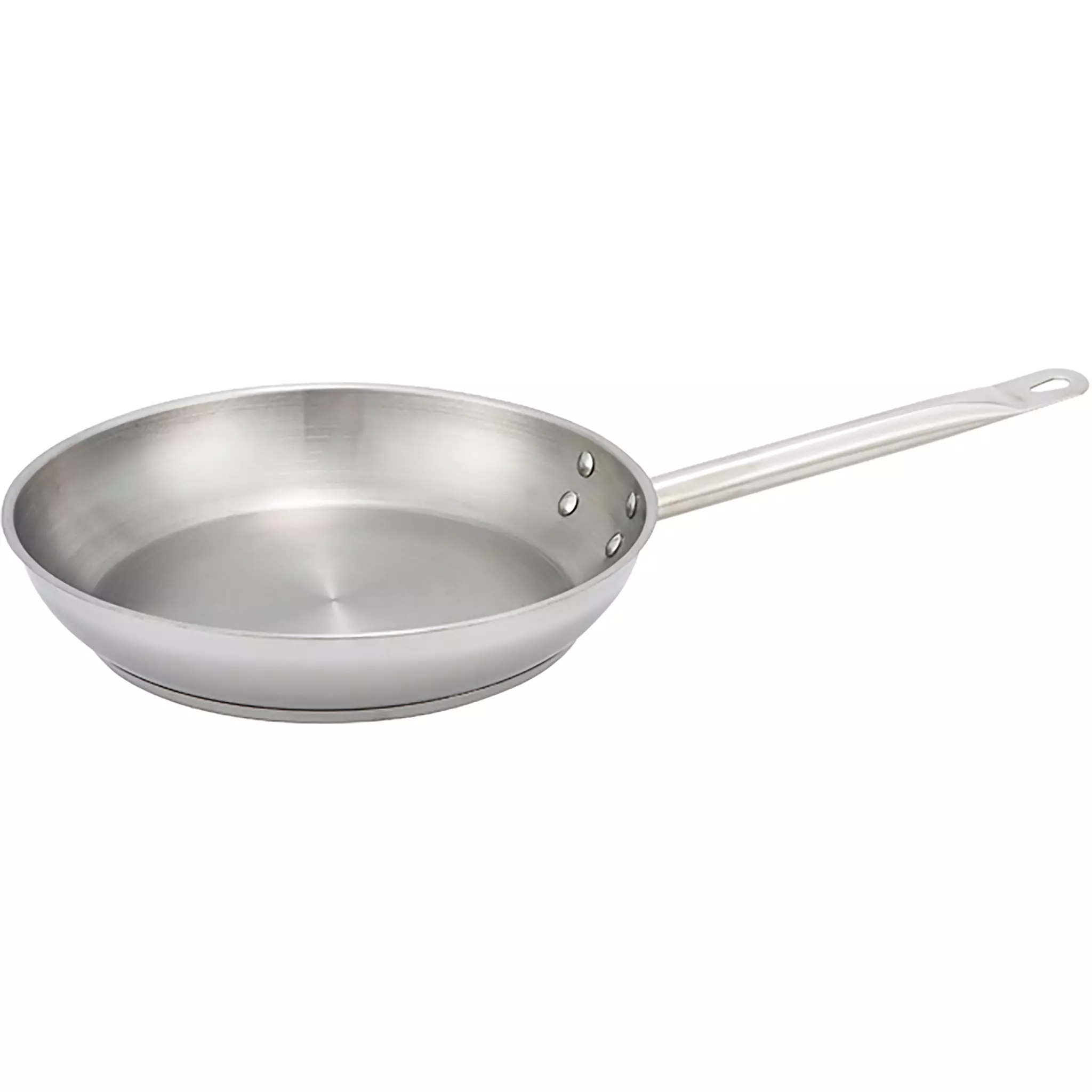 Winco SSFP Series Stainless Steel Fry Pan - Various Sizes-Phoenix Food Equipment