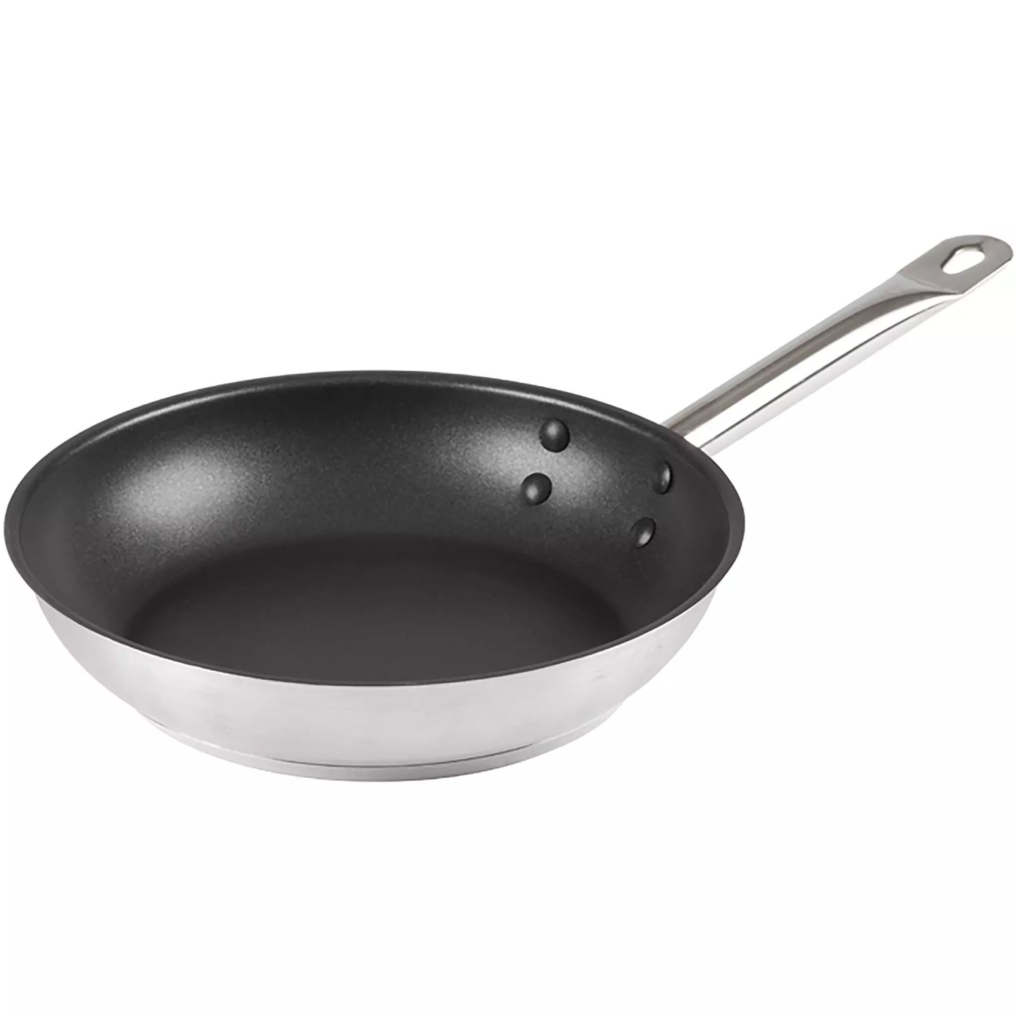 Winco SSFP Series Stainless Steel Non Stick Fry Pan - Various Sizes-Phoenix Food Equipment