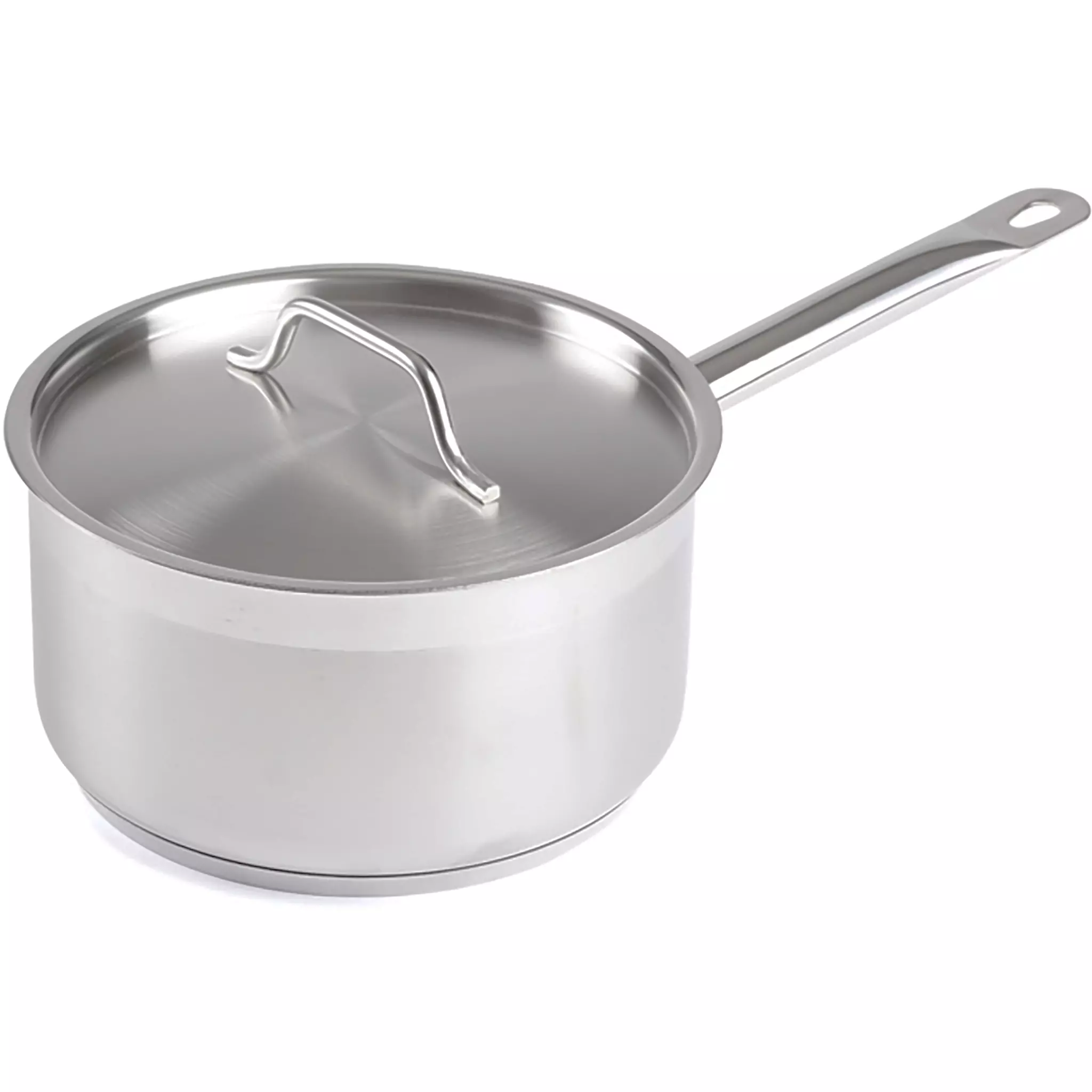 Winco SSSP-Series Stainless Steel Sauce Pan With Cover - Various Sizes-Phoenix Food Equipment