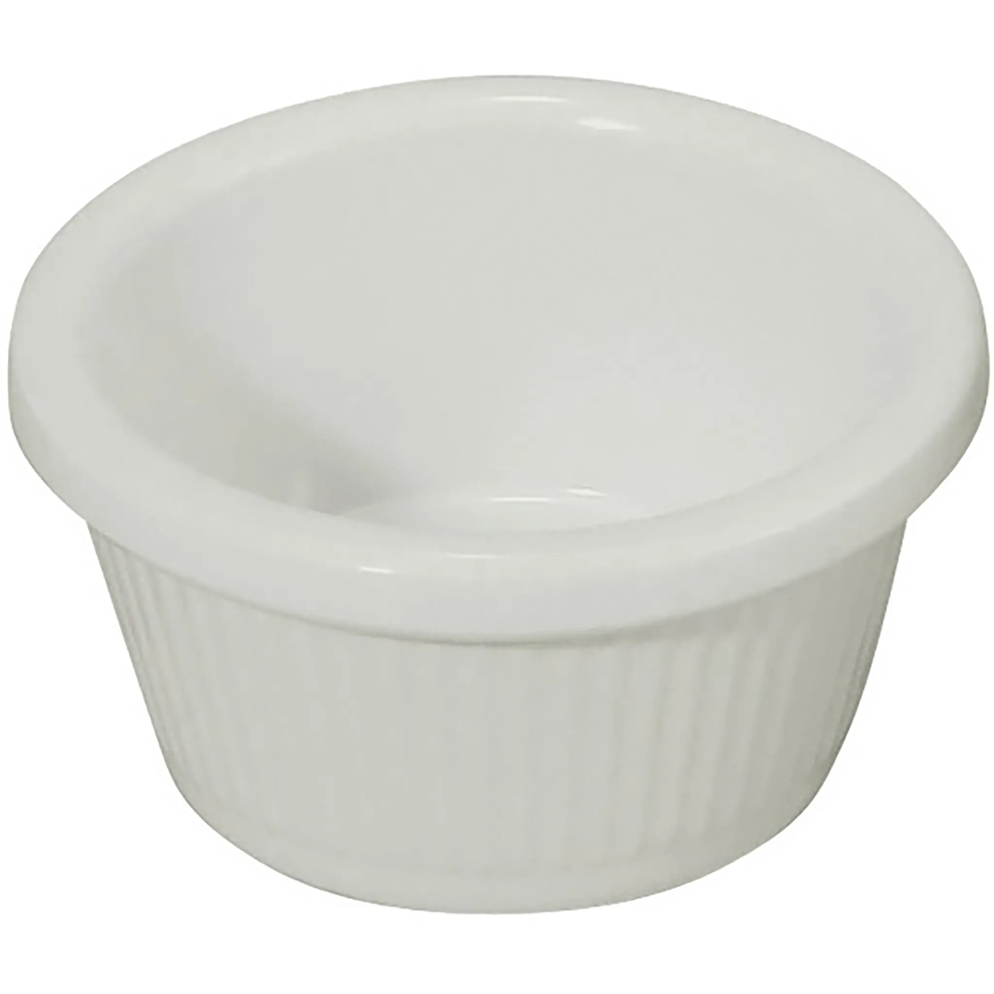 Winco White Fluted Ramekins (Pack of 12) - Various Sizes-Phoenix Food Equipment