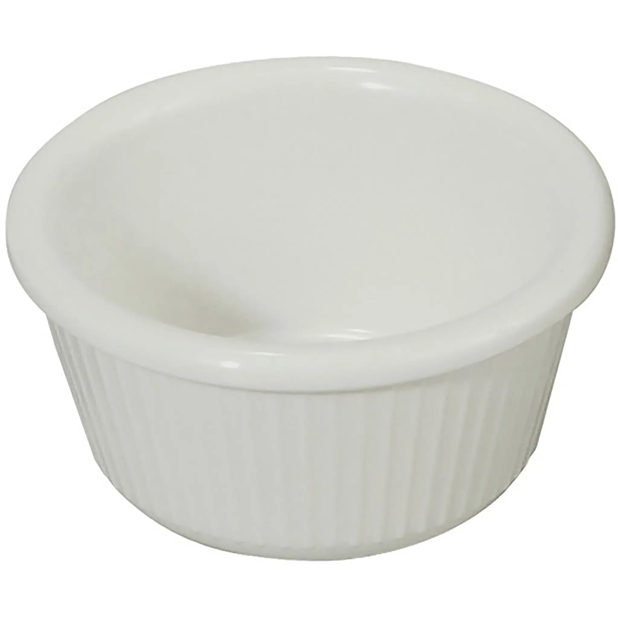 Winco White Fluted Ramekins (Pack of 12) - Various Sizes-Phoenix Food Equipment