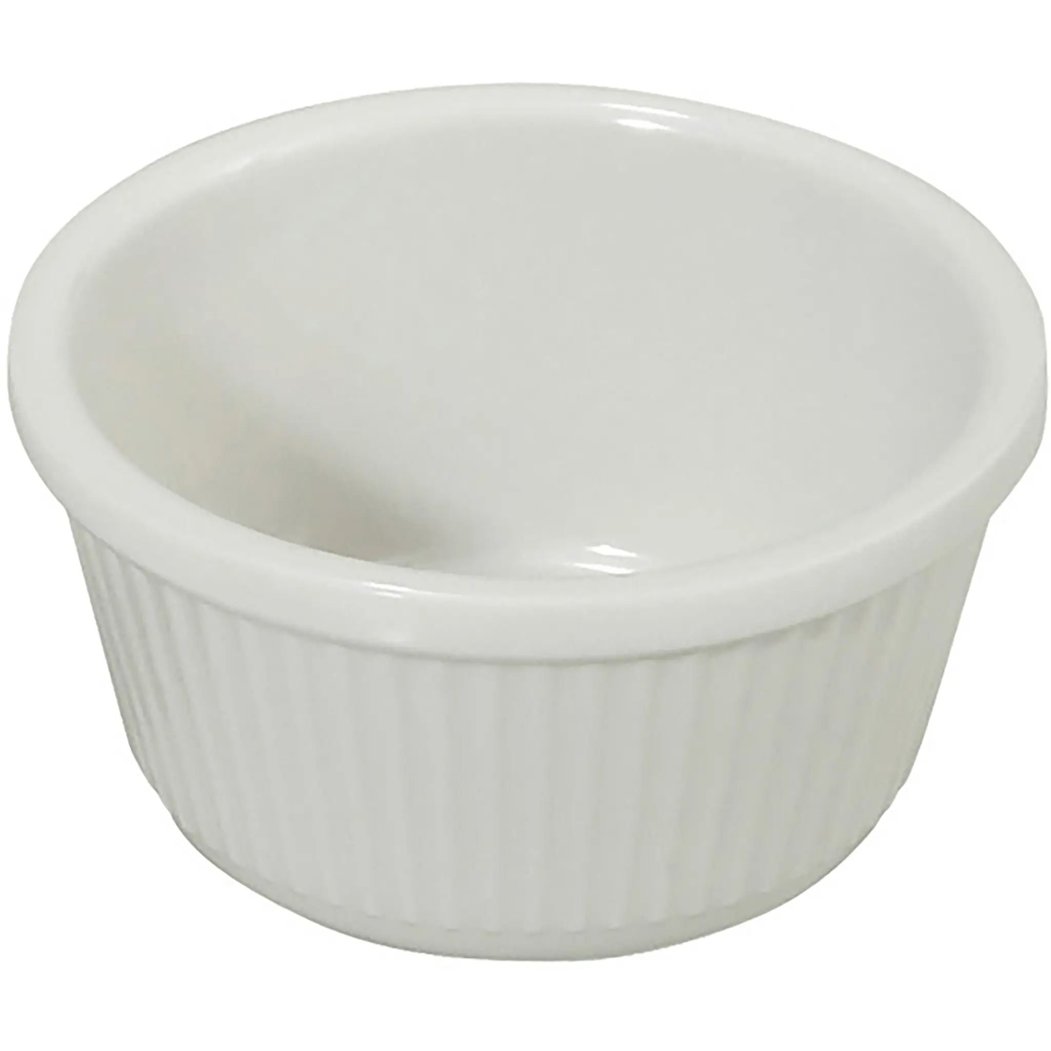 Winco White Fluted Ramekins (Pack of 12) - Various Sizes-Phoenix Food Equipment