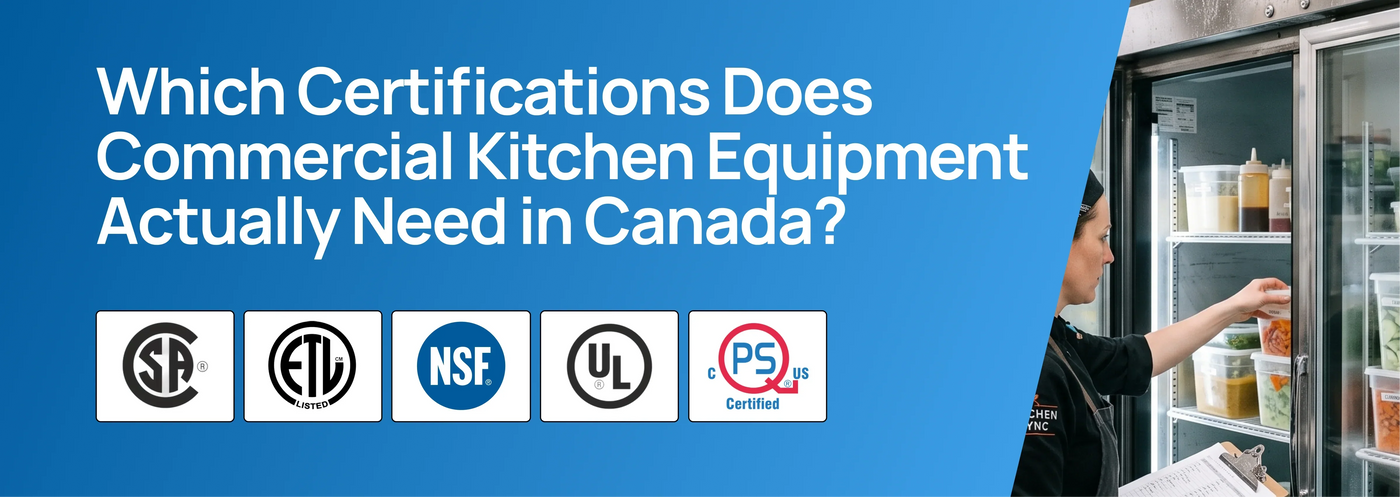 CSA, ETL, NSF, UL, or QPS: Which Certifications Does Commercial Kitchen Equipment Actually Need in Canada?