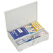 All Points 2801471 first aid kit with the white metal case open showing bandages and first aid supplies inside