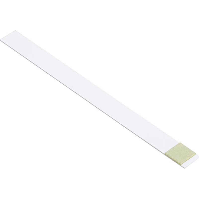 All Points 8018684 pH test strip, single white plastic strip with yellow reactive test pad at the tip, pack of 50