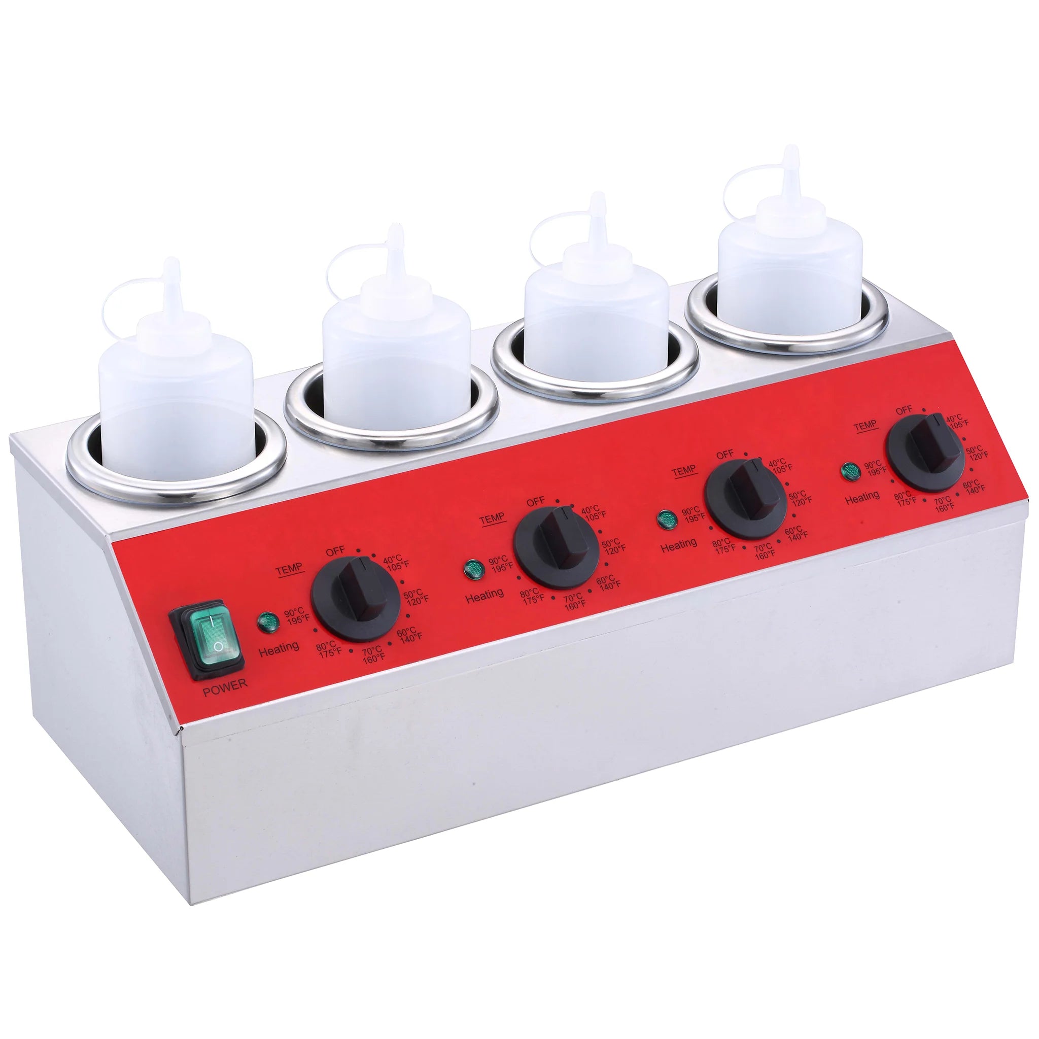 Alpha ABW-4 Quadruple Topping Bottle Warmer-Phoenix Food Equipment