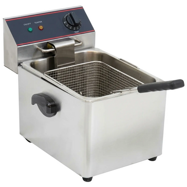 Alpha ACF-10E Electric Counter Top Single Well Deep Fryer - 120V, 10LB Capacity-Phoenix Food Equipment