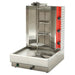 Alpha ADB-3 natural gas or propane shawarma and doner broiler with vertical spit, stainless body and drip tray