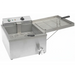 Alpha ADF-15E electric countertop doughnut fryer, stainless steel with wide flat frying screen and front drain valve