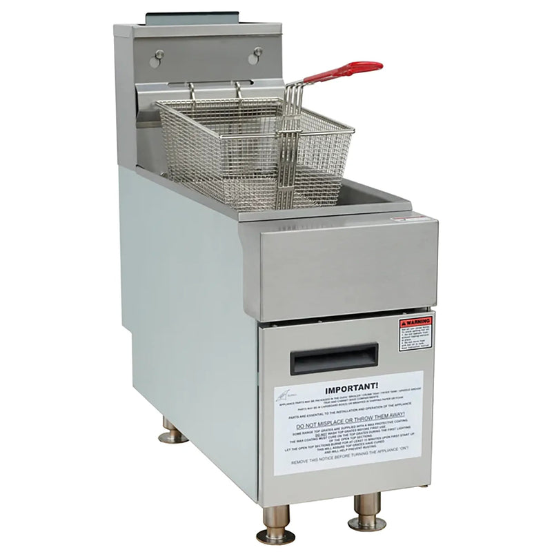 Alpha AF-25C Natural Gas 25LB Counter Top Fryer-Phoenix Food Equipment