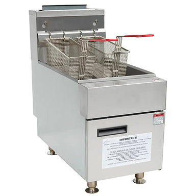 Alpha AF-35C Natural Gas 35LB Counter Top Fryer-Phoenix Food Equipment