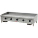 Alpha AG-60T 60-inch natural gas or propane countertop thermostatic griddle with stainless steel body and knobs
