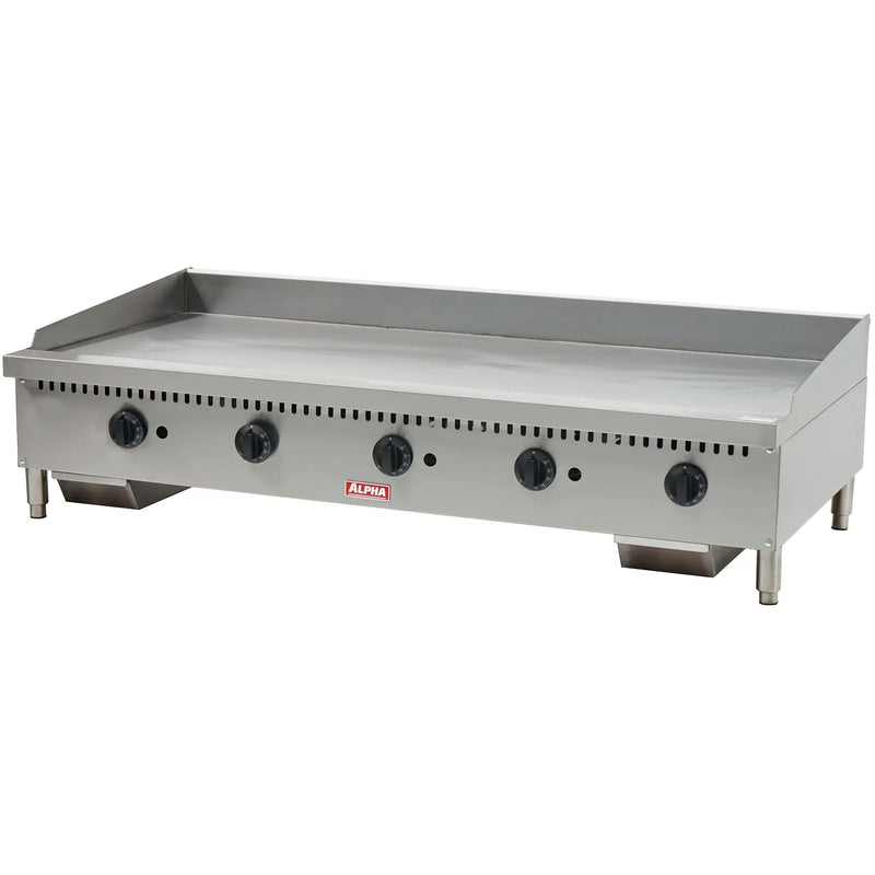 Alpha AG-60T Natural Gas/Propane 60" Thermostatic Griddle - 22.5" Deep Plate-Phoenix Food Equipment