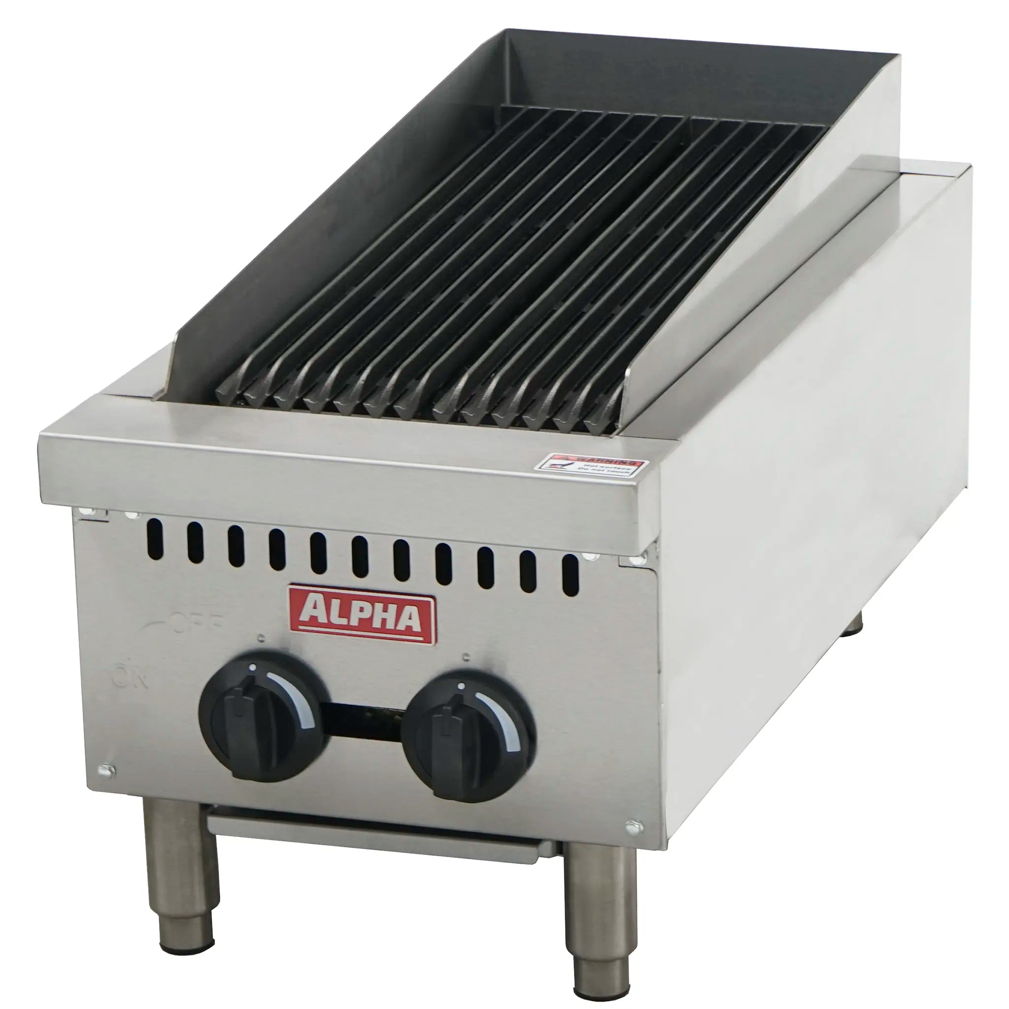 Alpha AHCB-14R Natural Gas/Propane 14" Heavy Duty Charbroiler-Phoenix Food Equipment