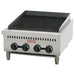 Alpha AHCB-24 24-inch natural gas or propane heavy duty countertop charbroiler with cast iron grates, front view