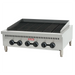 Alpha AHCB-36 36-inch natural gas or propane heavy duty countertop charbroiler with cast iron grates, front view