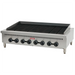 Alpha AHCB-48 48-inch natural gas or propane heavy duty countertop charbroiler with cast iron grates, front view