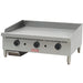 Alpha AHDG-36T heavy duty 36-inch natural gas or propane thermostatic griddle in stainless steel with three knobs