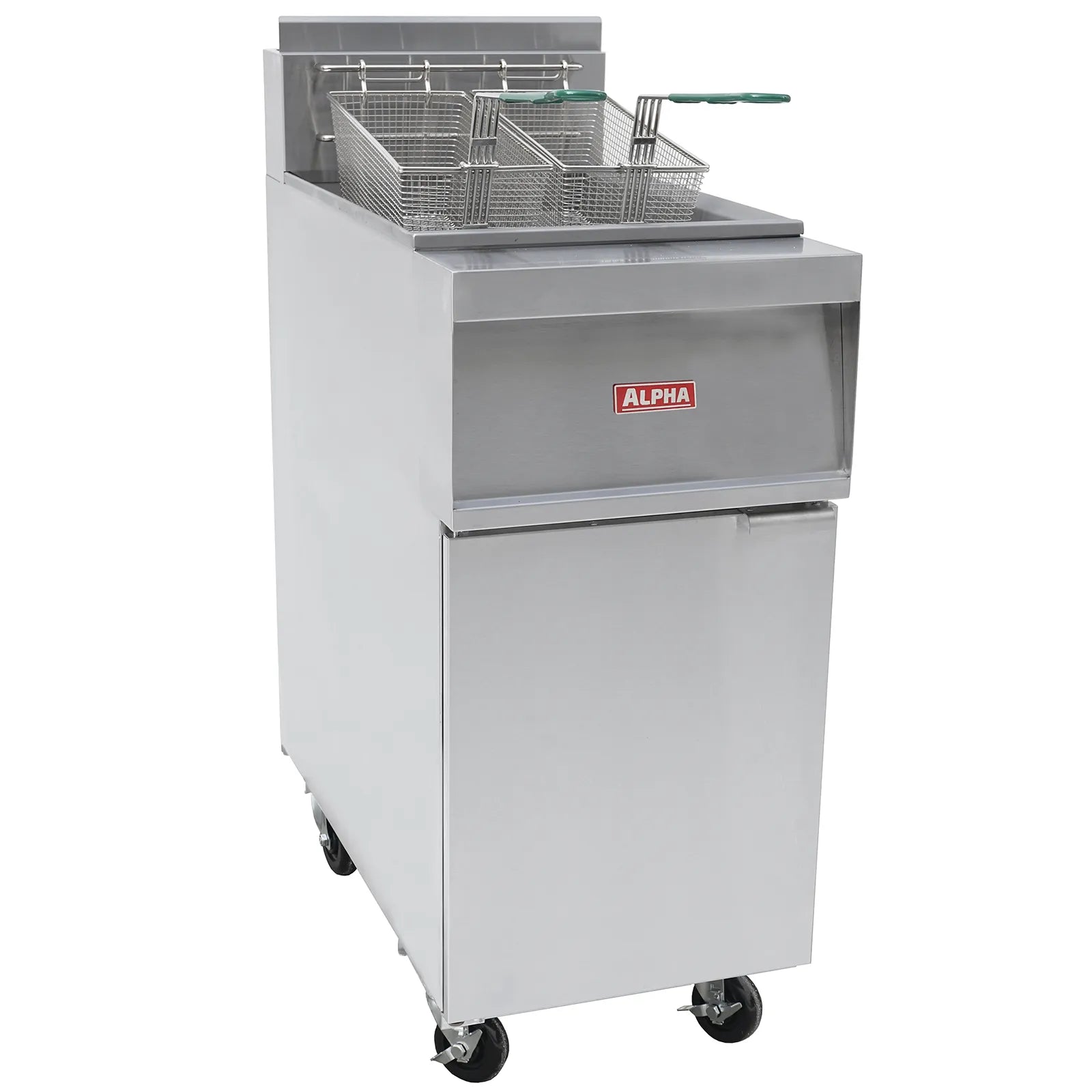 Alpha AOF-40 Natural Gas/Propane 40LB Open Vat Fryer-Phoenix Food Equipment