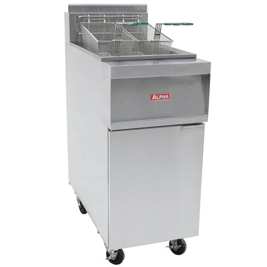 Alpha AOF-40 Natural Gas/Propane 40LB Open Vat Fryer-Phoenix Food Equipment