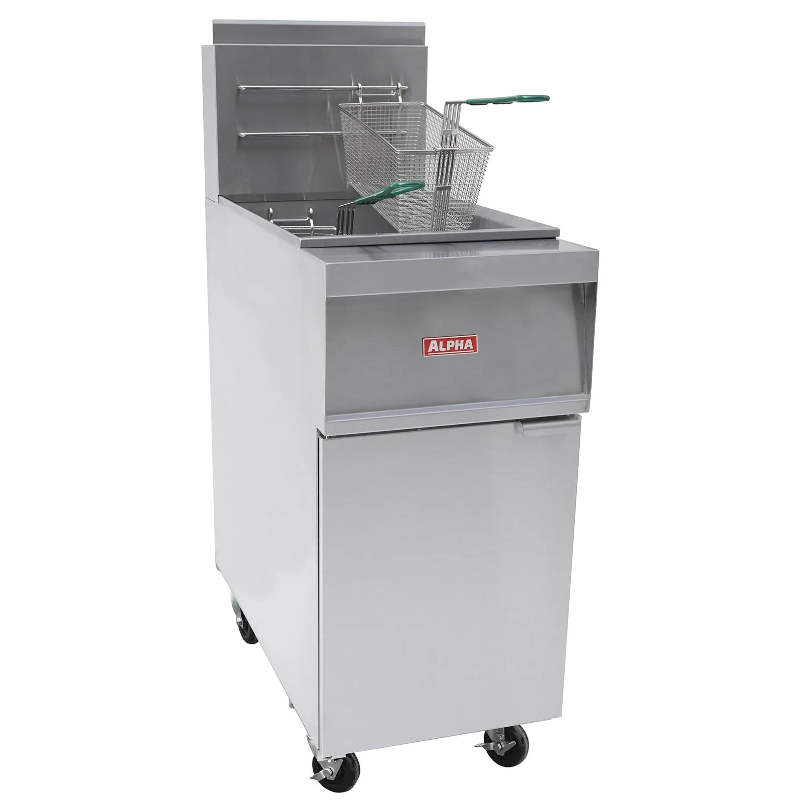 Alpha AOF-50 Natural Gas/Propane 50LB Open Vat Fryer-Phoenix Food Equipment