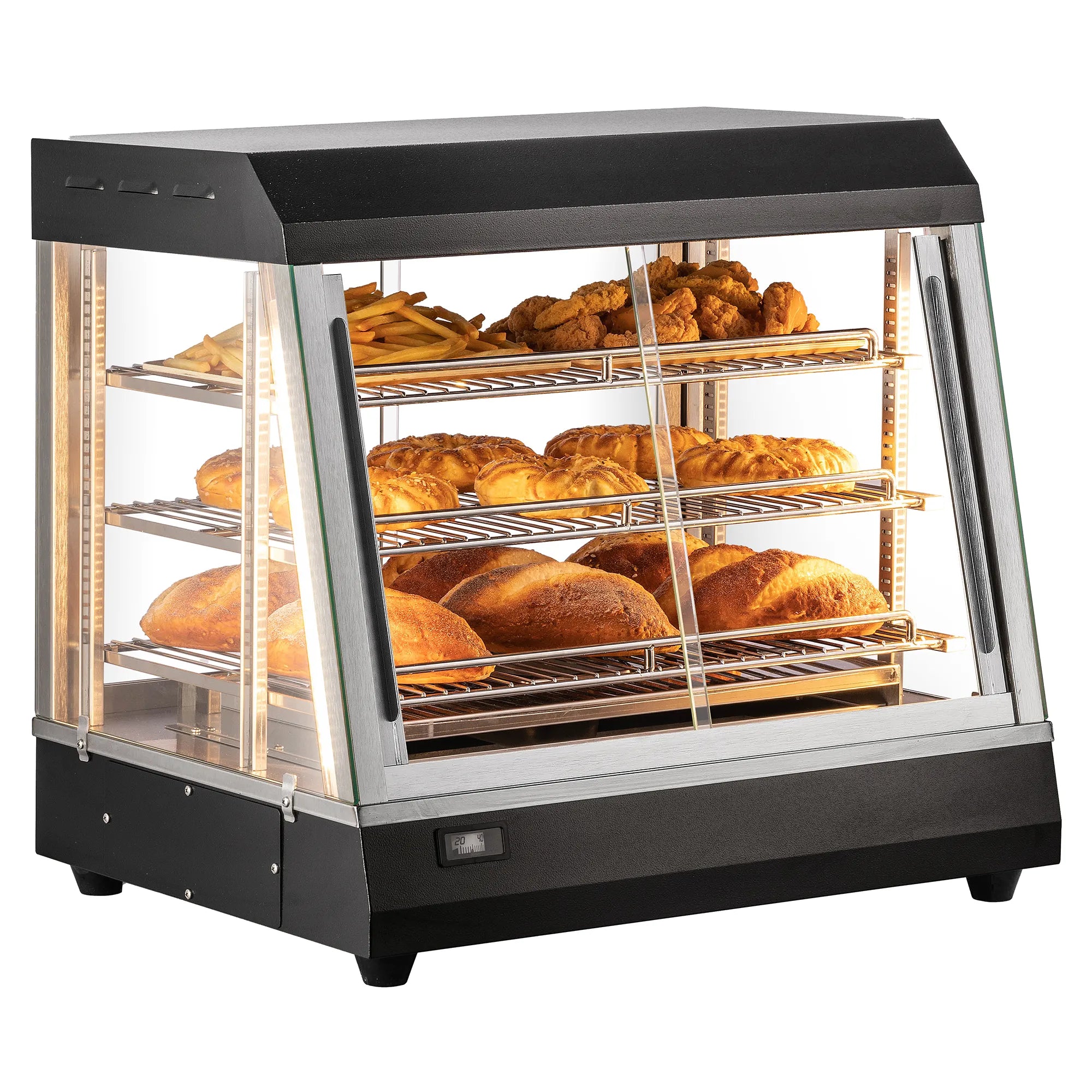 Alpha APDW-26 Glass Display 26" Food Warmer-Phoenix Food Equipment